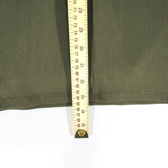 Forever 21 Ribbed Knit Mini Short Sleeve‎ Dress Olive Green Size: XL - Picture 7 of 11